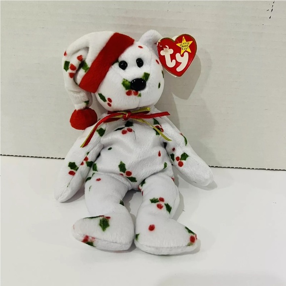 TY Beanie Baby1998 Holiday Teddy Bear Vintage With MINT Tags 9” Christmas
